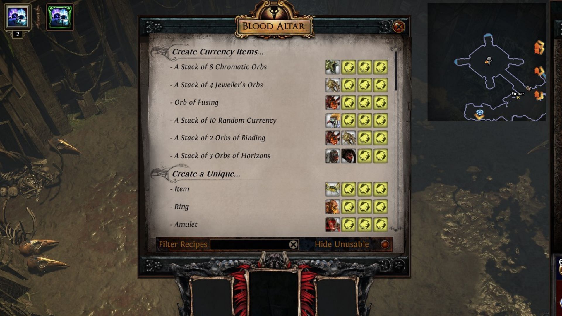 Beastcrafting isn't worth the grind (Image via Grinding Gear Games)